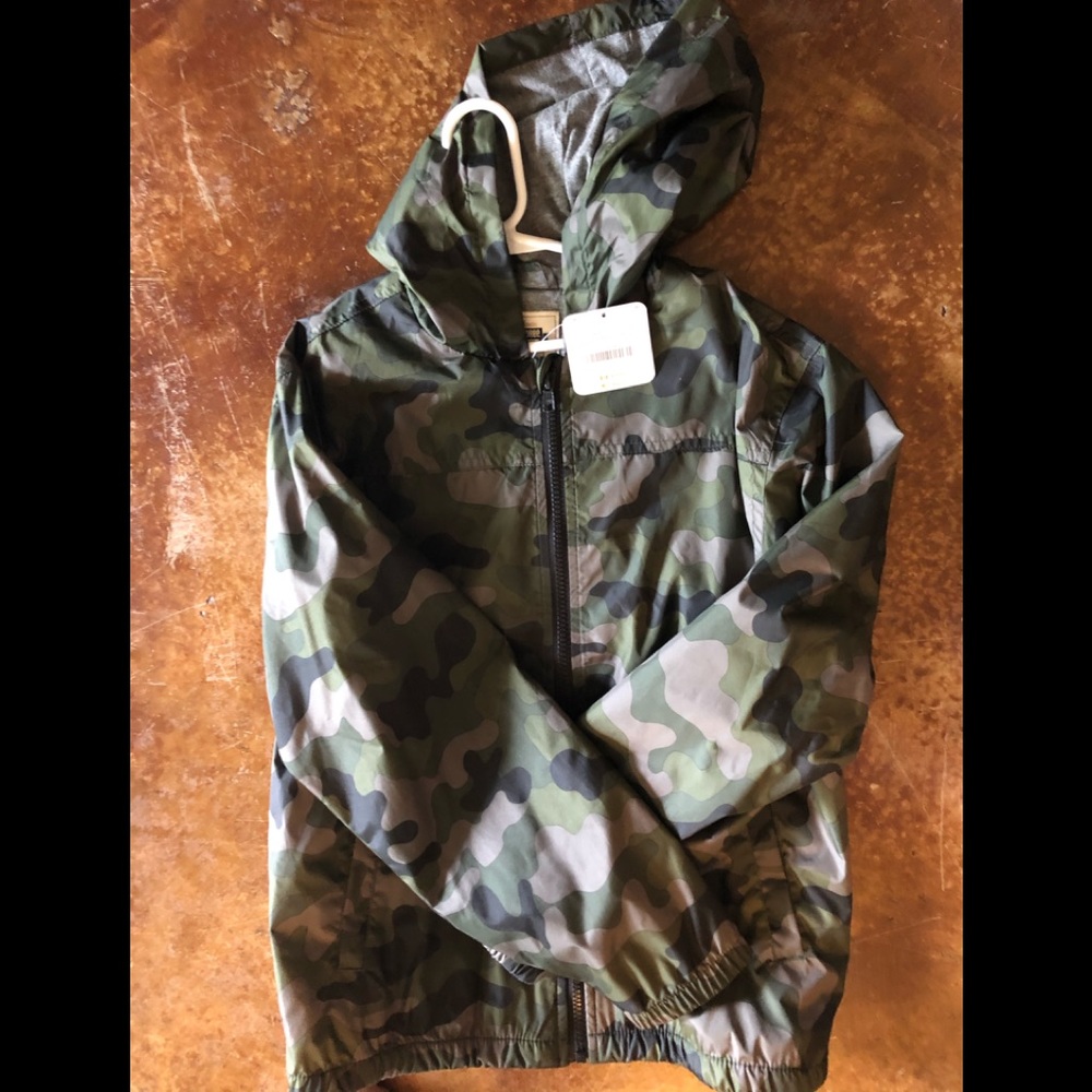 Gymboree kids camouflage hooded jacket